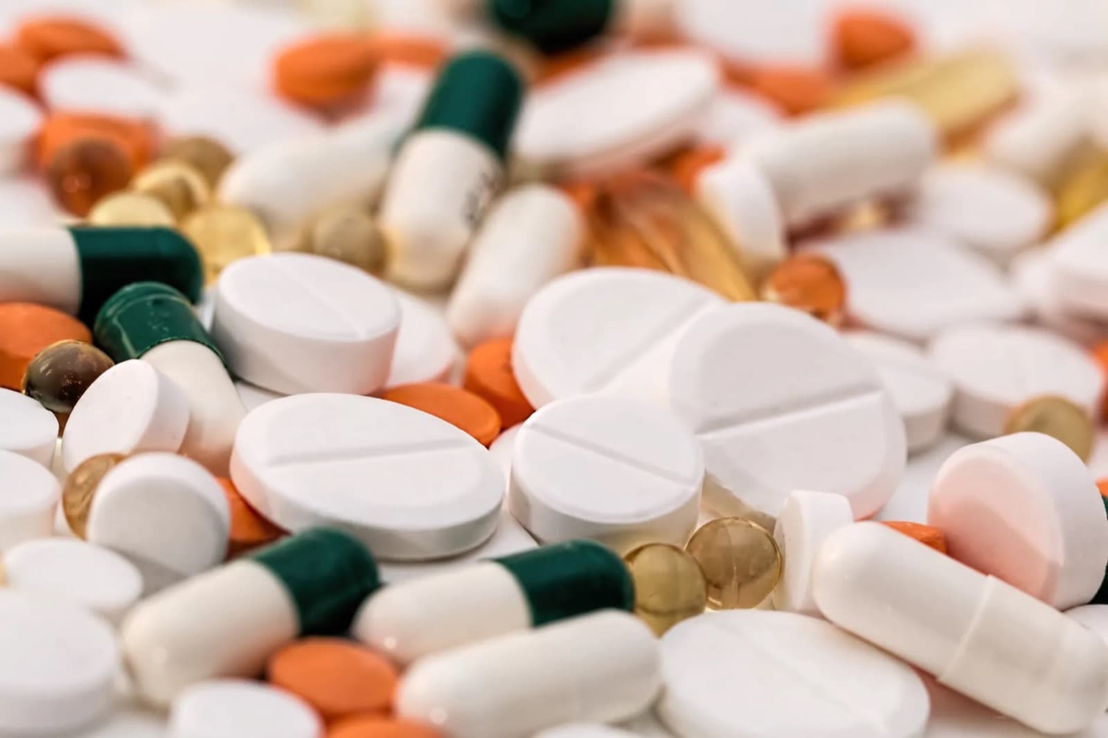 Assorted tablets and capsules